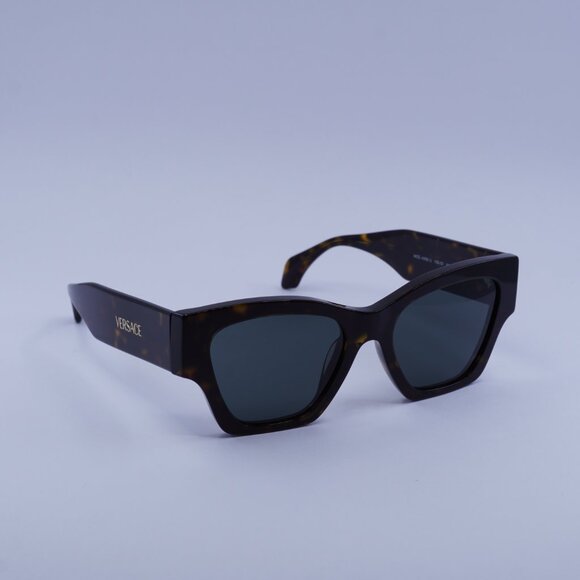 Versace VE4492U 108/87 Sunglasses Dark Havana Square Frame, Dark Grey Lenses main image 7